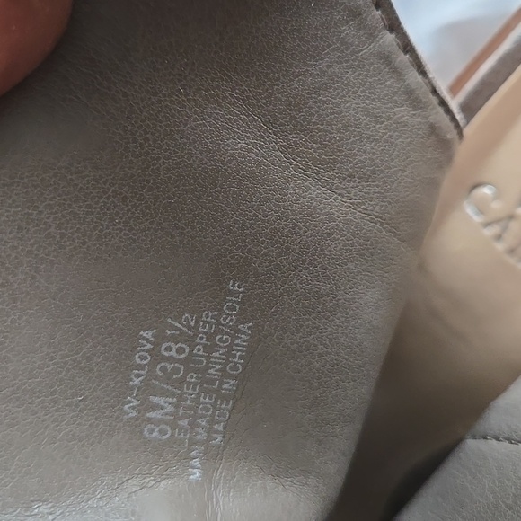 Vince Camuto Klova Laser Cut Stylish Tan Peep-Toe Ankle Boots Summer Shoes - Picture 8 of 10